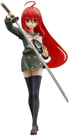 Shakugan no Shana Anime Collectible Figure, School Uniform with Sword, Red Hair image 2