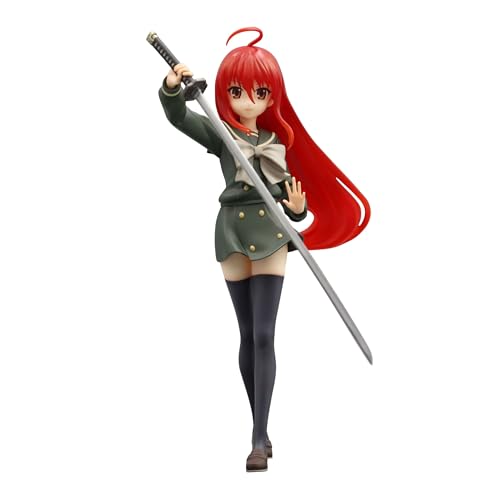 ONLY FROM JAPAN Shakugan no Shana Anime Collectible Figure, School Uniform with Sword, Red Hair