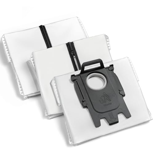 Reusable Dust Bags for Roborock S8 Pro Ultra, S8+, S7 MaxV Ultra/Max Ultra, Q5+, Q7+, Q5 Pro+, Q8 Max+ Robot Vacuum & Auto-Empty Dock Pure, 3 Pack New Version by CHIKIXSON - Used condition - US$10.20