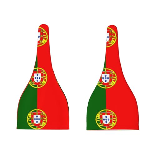 Baby Beanie Portuguese Flag Knotted Hat - Soft, Warm, Comfortable, Headwear for Newborns, 0-6 Months Black3