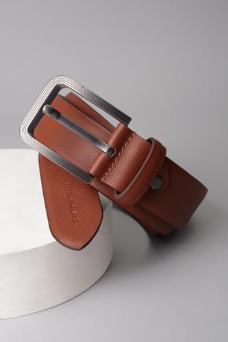 Image of Peter England Men's Leather Everyday Formal Belt