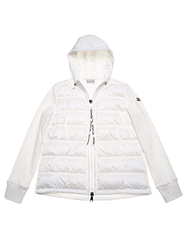 [モンクレール] フロントダウン フルジップ スウェット パーカー ［MCL8G50300V8053］ホワイト(032) / L [並行輸入品]