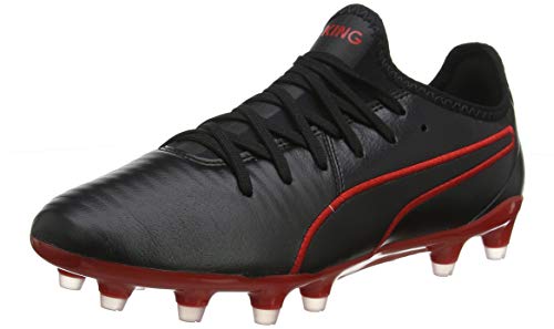 Puma Unisex-Erwachsene King Pro FG Fußballschuhe, Black-High Risk Red, 40 EU