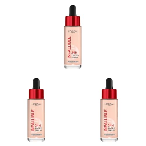 Image of L'Oreal Paris Infallible 24H Tinted Serum Foundation, 1-2 Rosy Light (Pack of 3)