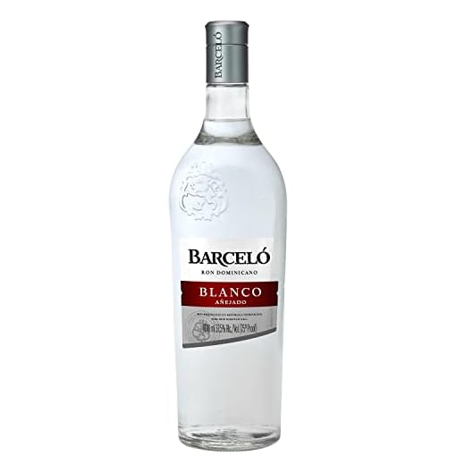 Ron Barceló Blanco Añejado – Bottiglia da 1000 ml di Rum Bianco, Invecchiato Fino a 2 Anni in Barrique di Rovere, Rum Dominicano da 100% Succo di Canna da Zucchero, Per Cocktail Originali
