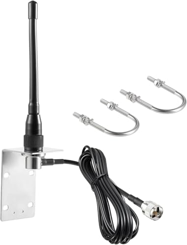 image for VHF Marine Radio Antenna Low-Profile 156-163MHz Antenna PL259 Connecto