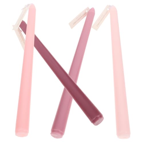 GRIRIW 4pcs Pole Decorative Scented Candle Gradient Color Aromatic Candles for Weddings Romantic Dinners and Special Occasions Fragrance