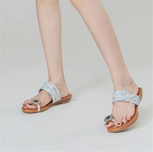 Women‘s Wedges Sandals Gladiator Sandal’s Rhinestone Braided3