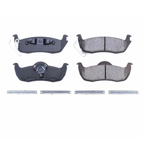 Image of PowerStop Rear Brake Pads for Jeep Commander 2006-10 | Jeep Grand Cherokee 2005-10 - Z17 Ceramic Brake Pads with Installation Hardware, 17-1087