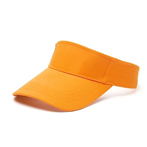 Hileyu Sonnenblende Hut Einstellbare Baseballkappe Lange Schirmmütze Dickeres Schweißband Sonnenblenden Für Frauen Männer Golf Angeln Tennis Laufen Radfahren Outdoor Sport (Orange)