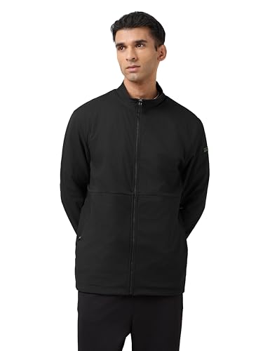 Image of TECHNOSPORT Men's Regular Fit Solid Kangaroo Pocket Reversible Winter Jacket With Technowarm+, Redefine Your Outdoor Moves