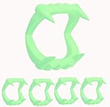 12 Pieces Halloween Teeth Glow in The Dark Fangs, Dress-Up, Pretend Play