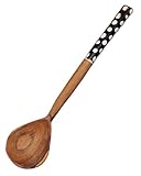 アフリカ ケニア ローズウッド スプーン ティアドロップ/Aタイプ 牛骨飾り 木製 手作り