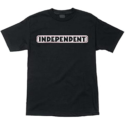 INDEPENDENT Men's Bar Logo Shirts,Medium,Black Cover