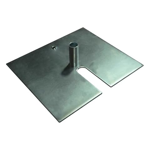 OnlineEEI Base Plate, Zinc Coated Steel, for use with Pipe and Drape System, 14"X16"x3/16 12lb Cover
