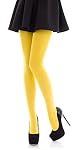Romartex – Romartex blickdichte Microfaser Strumpfhose 100 DEN, S, gelb