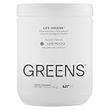 LTH Life Greens - Trusted by Life Time Fitness Members - Premium Superfood Powder with Probiotics, Enzymes, Phytonutrients & Fiber - Supports Antioxidants & Immune Health - Cafe Mocha, 11.75 oz