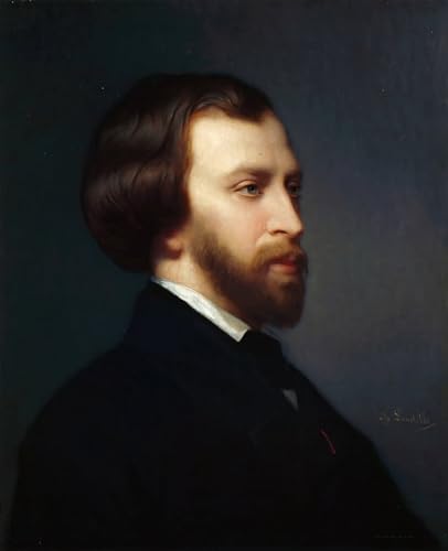 Art Mural Portrait d'Alfred de Musset Charles Landelle | Décoration Maison Graffiti 60x90