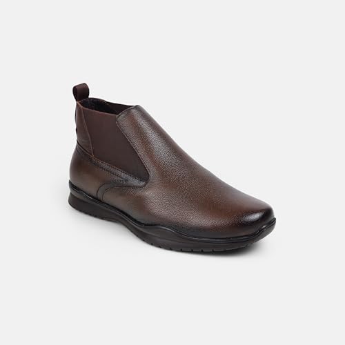 Image of Mochi Men's Leather Slip On Ankle Boots