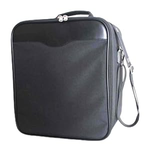 FASHION DO Luxus-Perücken-Reisebox oder Make-up-Koffer, kompakt, langlebig, in Schwarz und verstellbarer Samt-Styropor-Perückenkopfh... Schwarz, Wcase-15 inch, Push-Up