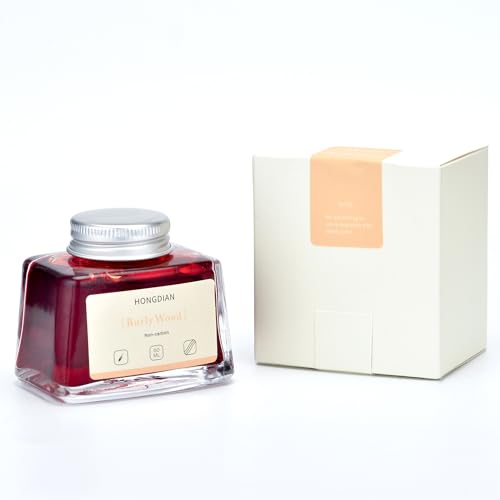 Image of Hongdian Fountain Pen Bottled Ink Burly Wood Color, 60ml Non Carbon Inkwell Bottle, Artist Calligraphy Ink