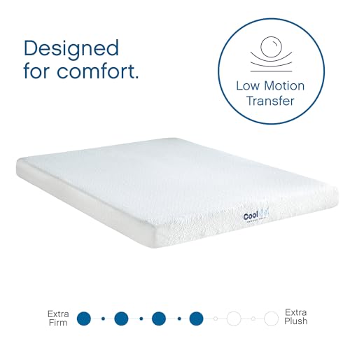 Cool Gel 6 Inch Twin Size Mattresses Memory Foam Medium Firm, Twin Memory Foam Mattress Cooling, Made in the USA, 6" Depth with Pressure Relief, CertiPUR-US Certified No Fiberglass, CoolGel Bed