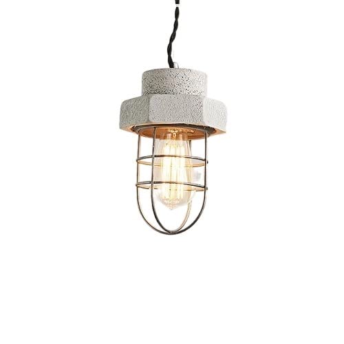 Plafonnier suspension béton E27 lustre industriel style américain