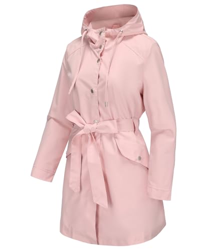 Women's Lightweight Anorak Utility Jacket Button Down Spring Waterproof Coat Fall Casual Hoodies2