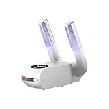 VJR 靴乾燥機 シューズ乾燥機 靴消臭機 除菌脱臭水虫解消 携帯 収納 簡単 折り畳み式 ノブ タイマー機能 オートパワーオフ シューズドライヤー スキーブーツ/スポーツシューズ/革靴/ブーツ/靴下(110V)) (18.3*8.8*27.5cm,ホワイト)