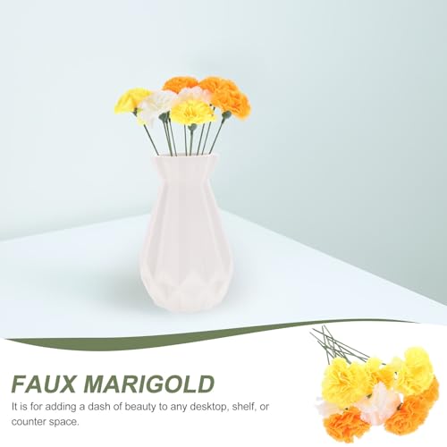 Flores Artificiales de Caléndula KICHOUSE: Decoración sin Desvanecer con Alambre de Hierro 4