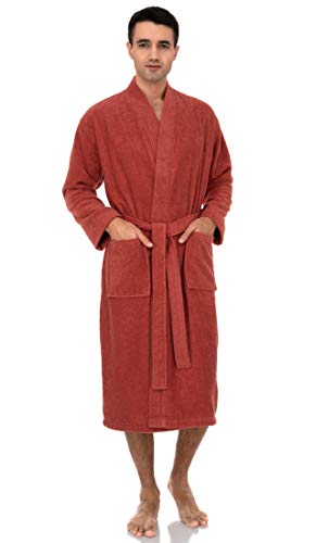 TowelSelections Mens Robe 100% Cotton Terry Cloth Shower Bathrobe Spa Towel Bath Robes for Men3