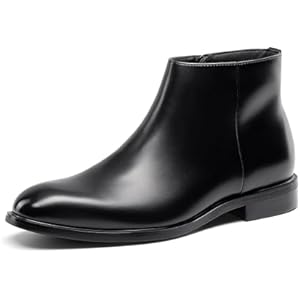 Bruno Marc Men's Chelsea Boots Zip Ankle Dress Boot 10 Black