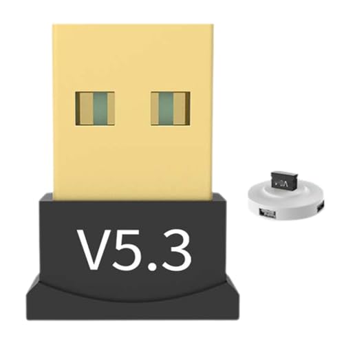 Adaptador USB 5.3, transmisor receptor de audio inalámbrico para PC, dongle sin controlador para computadora de escritorio, rango de 0 a 20 m, DC5V, interfaz USB, compatible con Win7/8/10/11