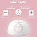Wearable Breast Pump Hands Free: Electric Portable Breastfeeding Pumps with 4 Modes & 9 Levels - Rechargeable Wireless Milk Pump with Smart Display for Moms - 24mm 2 Pack