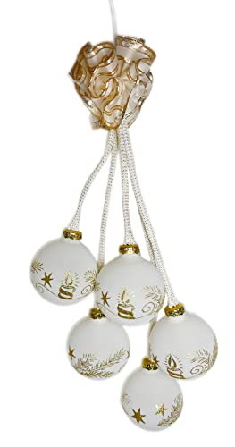 Ingbertson 23.067.54 - Bola de cristal para colgar (5 unidades, luz LED blanca) Cover