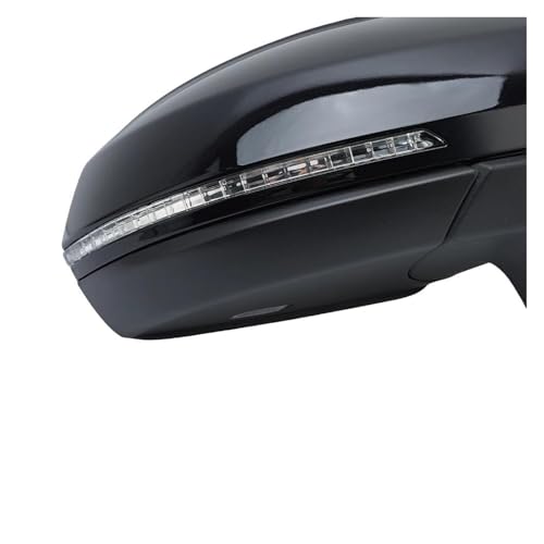 Rétroviseur extérieur pour VW Tiguan 2018-2023 côté droit noir brillant 11 broches