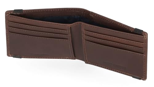 Harley-Davidson Men's Classic Genuine Leather Crazy Horse Eagle Wallet - Brown2