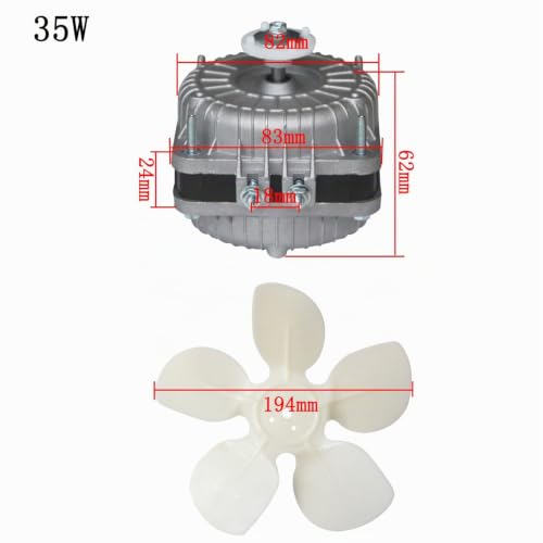 Ventilateur frigo 220v moteur refrigerateur congelateur frigo ventilé 25W 35W 40W 60W pour congelateur armoire froid ventile – vue 2