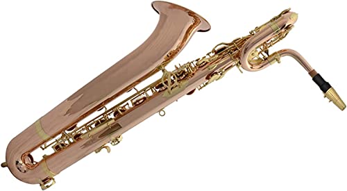 Swaaza Professional Saxophone, Gift For Music Enthusiasts Professional Saxophone Professional Baritone E Flat Lacquered Gold Phosphor Bronze Saxophone Brass Sax Beginners Kit #TOP2