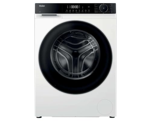 Haier 12KG Large Capacity 1400 RPM 15 Programmes A - 20% Energy Rated Wi-Fi Connected - With hOn App Freestanding Front Load Engine Inverter BPM Washing Machine - White