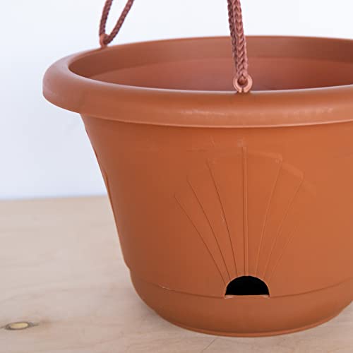 Bloem Lucca Self Watering Hanging Basket 13" Terra Cotta #TOP3