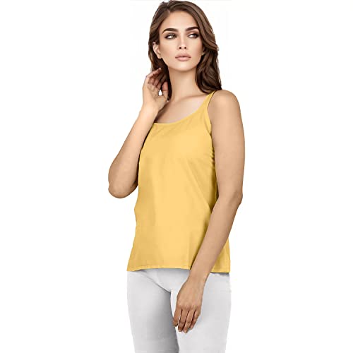 Image of Cotton Short Camisole Non-Stretchable Slip for Women | Short Kurti Slip | Short Camisole | Half-Length Lining | Waist Length Inner | Sameez | Samij(Half Slip)