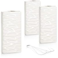 Com-four&reg; Umidificatore Per Termosifoni In Ceramica - 3 Pezzi Con Motivo Cuore | Bianco