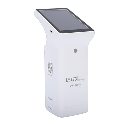 Akozon Colorímetro Portátil Medidor de Diferencia de Color de Apertura de 8 Mm con Pantalla Táctil para Pintura Plástica Metal Cerámica Medición de Color Admite Aplicaciones Móviles y