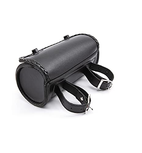 Bolsa Mini para Horquilla de Moto de Cuero PU Negra miniatura 4