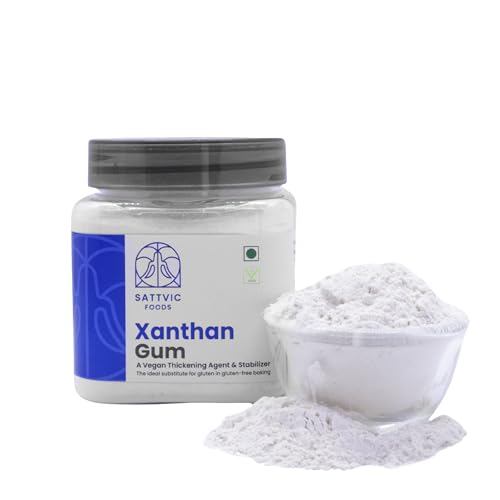 Sattvic Foods Xanthan Gum, Gluten Free Vegan Thickening Agent, 100g.