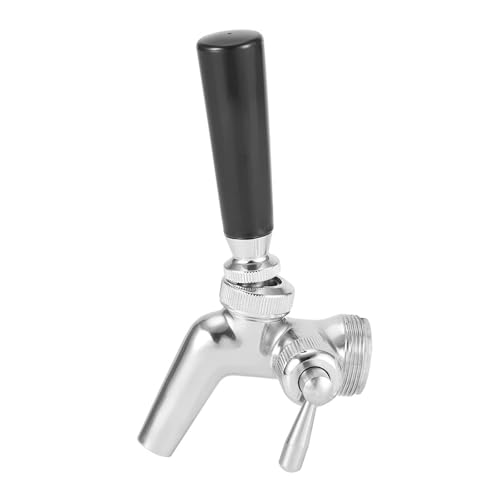 Grifo de cerveza de acero ajustable con rosca para barril de hogar 2
