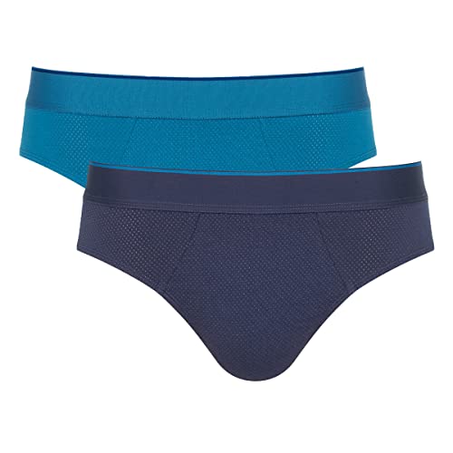sloggi Men's sloggi Men Ever Airy Brief C2P Briefs, Blue   Dark Combination, Xxl