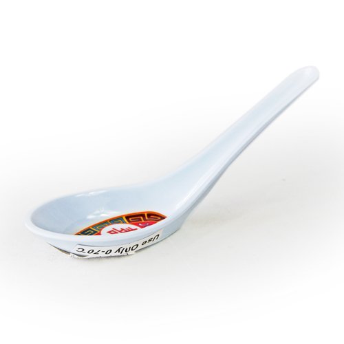 Koyo White Chinese Melamine Soup Spoon