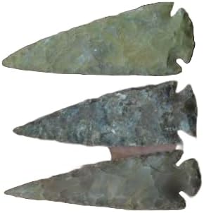 3 PCS ASSORT Agate Stone SPEARHEAD Arrowhead Point 4" - 4 1/2" #T-1348 Fast Free Supply